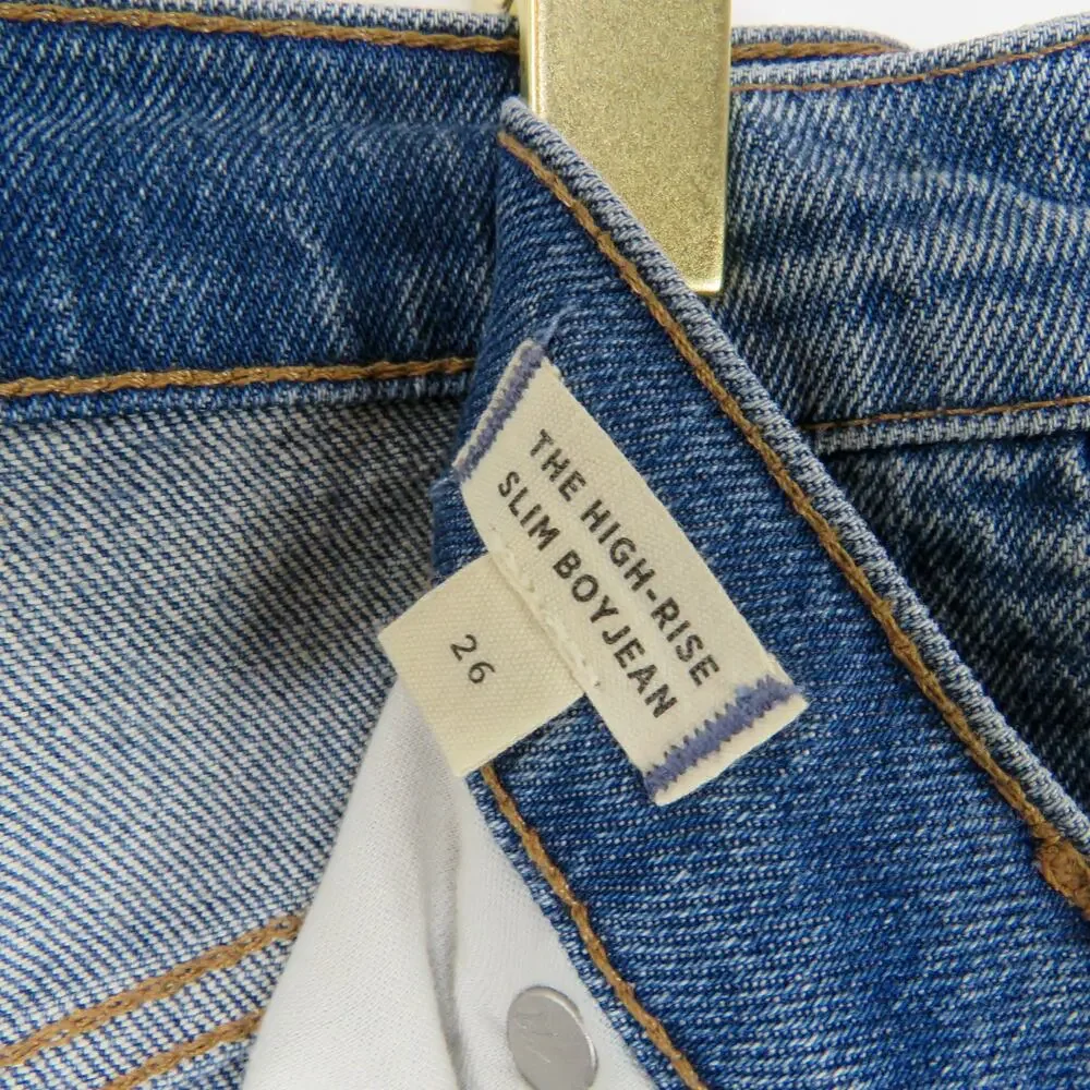 Madewell The High-Rise Slim Boy Jean Size 26 Skinny Straight Leg Jeans